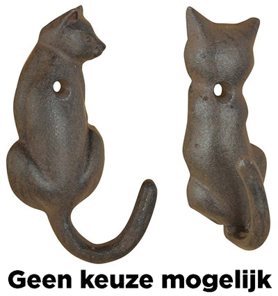 Merkloos Haak Kattenstaart Gietijzer Assorti