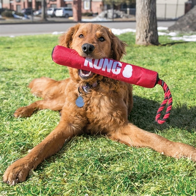 Kong Signature Stick Met Touw Rood / Zwart