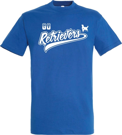 Merkloos T-Shirt Go Retrievers Blauw