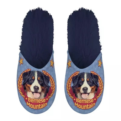 Merkloos Pantoffel Bernese Mountain Dog Donkerblauw