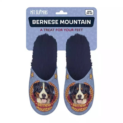 Merkloos Pantoffel Bernese Mountain Dog Donkerblauw