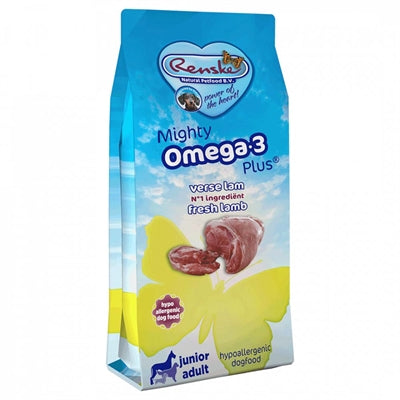 Renske Mighty Omega Plus Junior/Adult Lam/Rijst Hypoallergeen