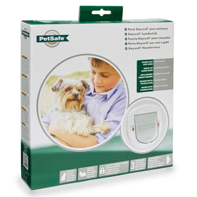 Petsafe Kattenluikje Grote Kat / Kleine Hond 4 Standen Wit